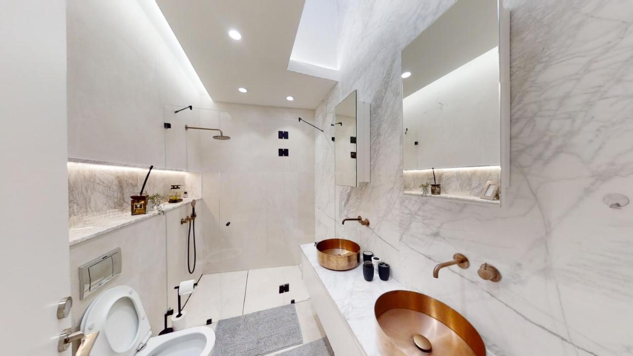 Serene - Infinity Cview Pool - 4 Bedrooms Luxury Penthouse حيفا المظهر الخارجي الصورة