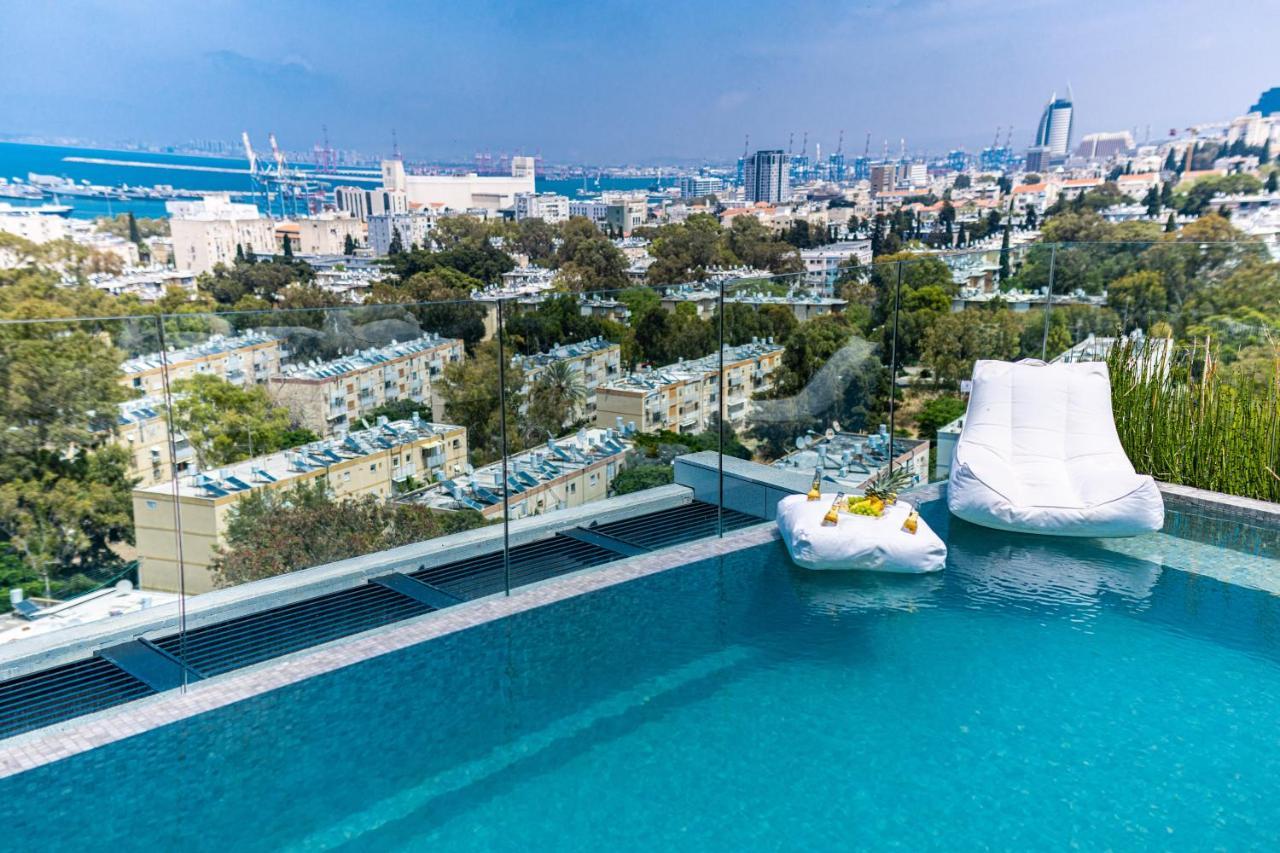 Serene - Infinity Cview Pool - 4 Bedrooms Luxury Penthouse حيفا المظهر الخارجي الصورة